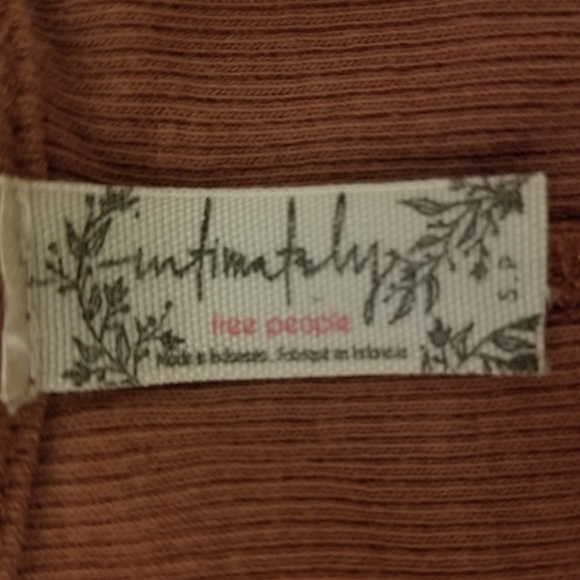 Free People Intimately Orange Crop Top Small - Picture 6 of 6